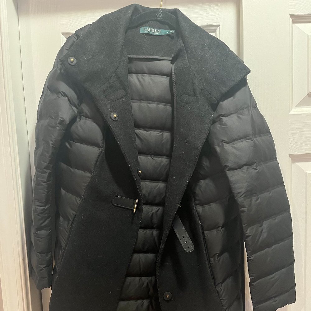 RALPH LAUREN WOMENS WINTER COAT JACKET BLACK SZ SMALL